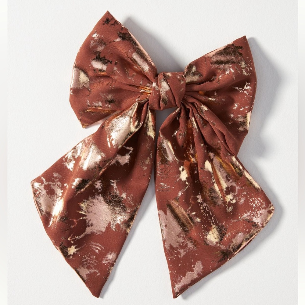 Anthropologie jumbo Shimmer Hair Bow